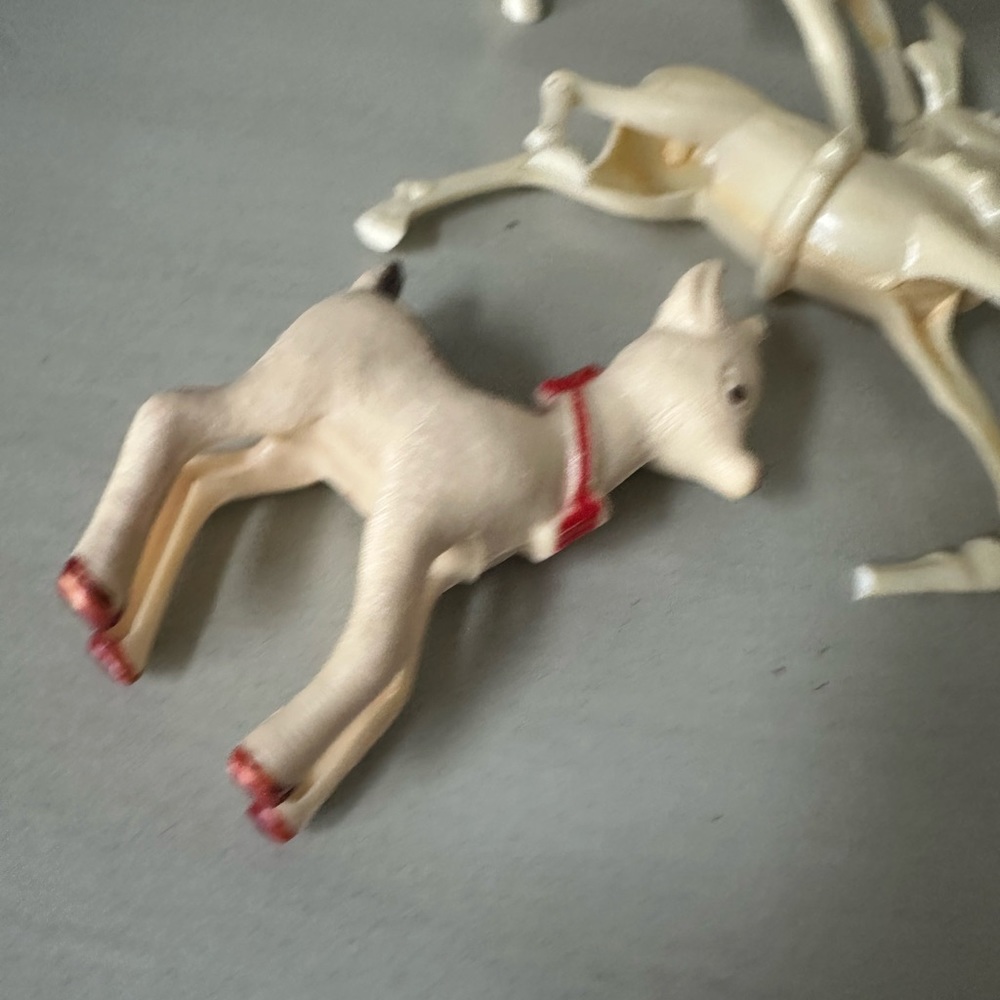 Vintage Rosbro ? Reindeer lot Rudolph - Picture 12 of 14